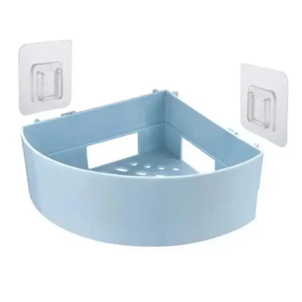 1pcs Plastic Bathroom Shelves - White - Corner Self - Image 8